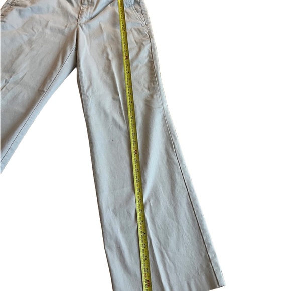 Liz Claiborne Audra Khaki Pants – Size 10, Wide Leg, Beige Cotton, Hemmed - Picture 7 of 11